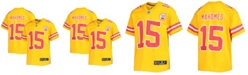 Nike Big Boys Patrick Mahomes Gold-Tone Kansas City Chiefs Inverted Team Game Jersey